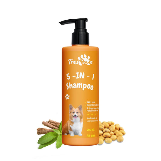 Trespaws | Ultimate 5-in-1 Dog Shampoo: The Complete Canine Care Solution